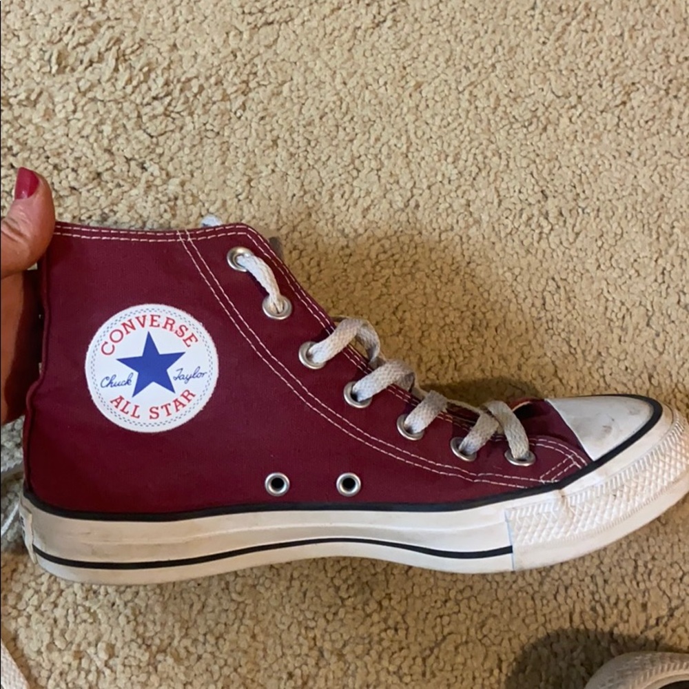 High top Converse Chuck Taylor Maroon